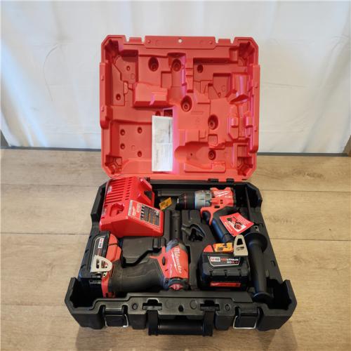 AS-IS- Milwaukee FUEL 18V Lithium-Ion Brushless Cordless Hammer Drill and Impact Driver Combo Kit