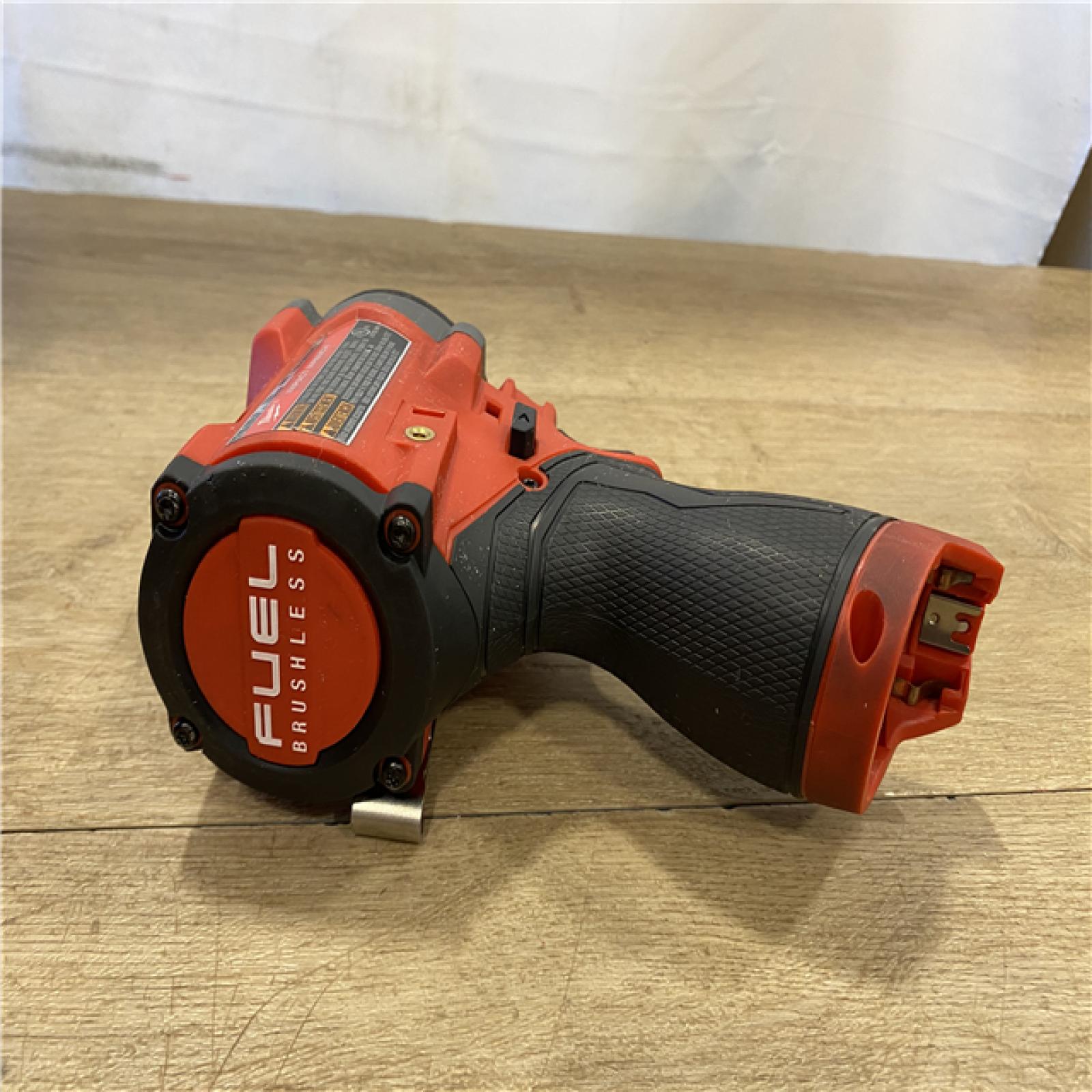 AS-IS Milwaukee FUEL 12V Li-Ion Brushless Cordless Stubby 3/8 in. Impact Wrench Kit