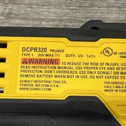 AS-IS DEWALT 20V MAX Cordless Battery Powered Pruner Kit