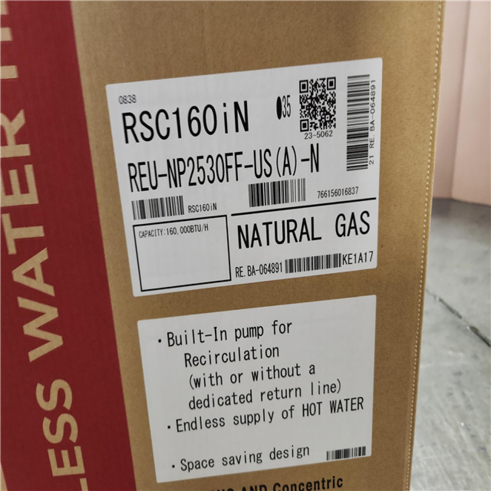 Phoenix NEW Rinnai RSC160iN Super High Efficiency Plus 9 GPM 160,000 BTU Natural Gas Interior Tankless Water Heater