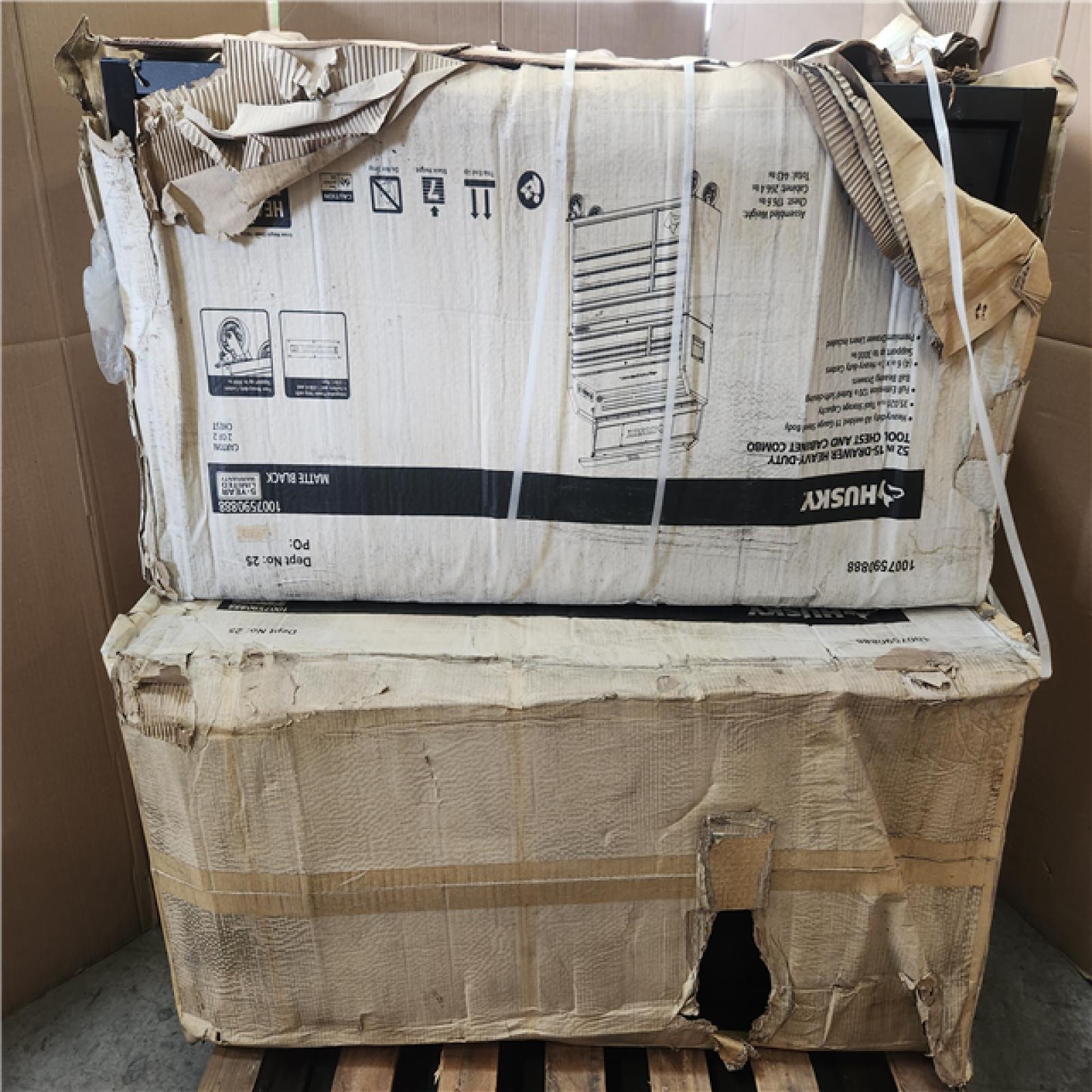 Phoenix Husky Tool Storage 52 in. W x 20 in. D Heavy Duty Rolling Tool Chest Combo in Matte Black