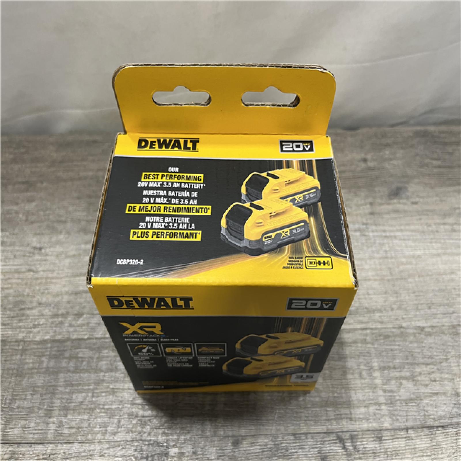 NEW - DEWALT 20V MAX XR POWERSTACK Lithium-Ion 3.5 Ah Battery (2 -Pack)