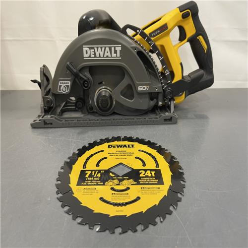 AS-IS - DEWALT FLEXVOLT 60V MAX Cordless Brushless 7-1/4 in. Wormdrive Style Circular Saw (Tool Only)