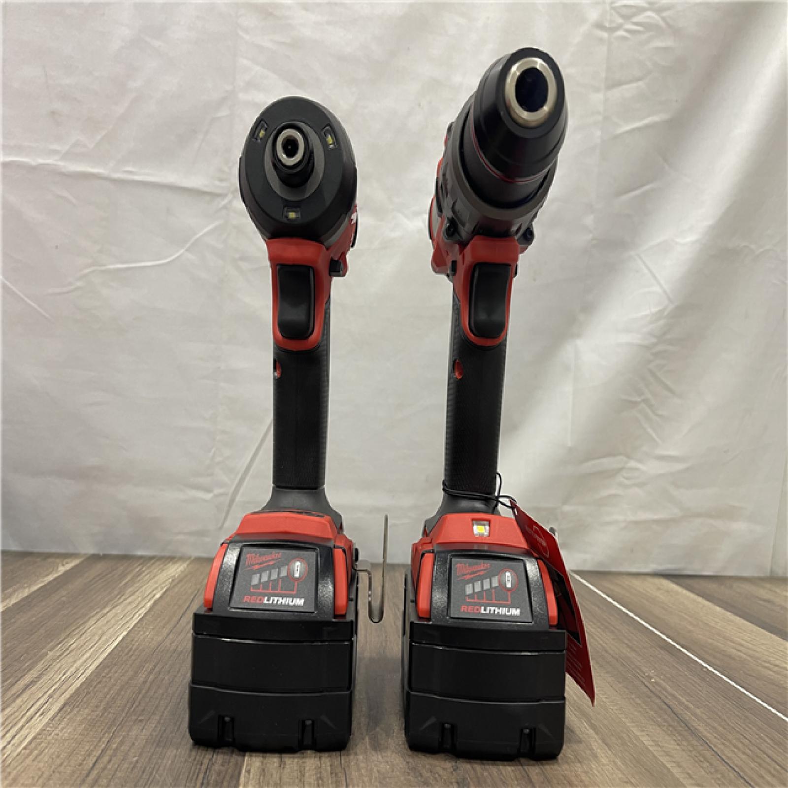 AS-IS- Milwaukee FUEL 18V Lithium-Ion Brushless Cordless Hammer Drill and Impact Driver Combo Kit