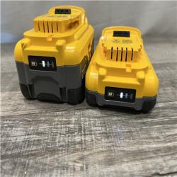 AS-IS DEWALT 20V XR Lithium-Ion Starter Pack with 8.0 Ah and 4.0 Ah Battery Packs and Charger