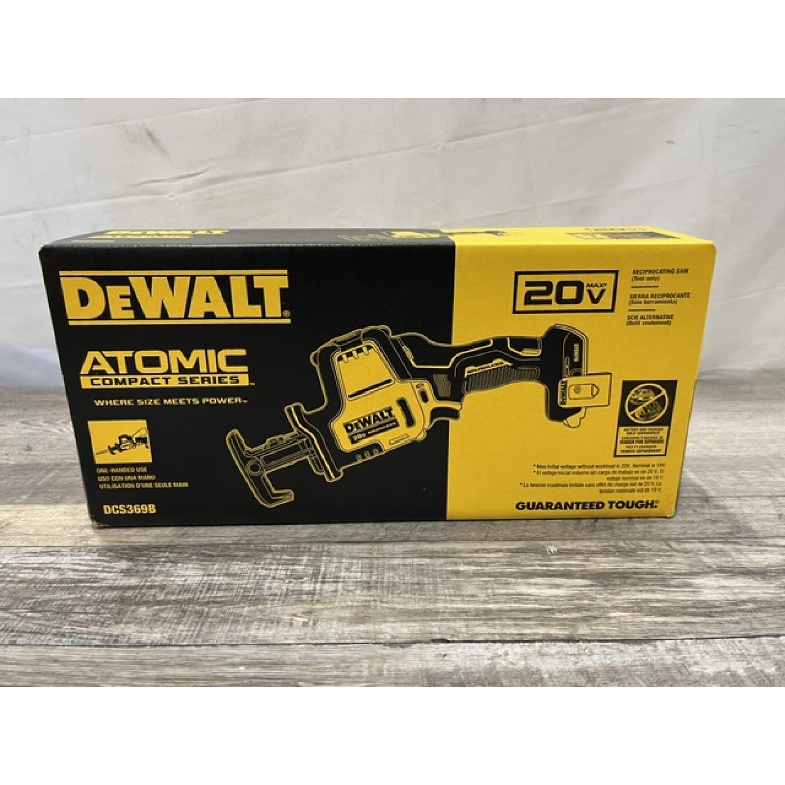 NEW - DEWALT ATOMIC 20V MAX Cordless Brushless Compact Reciprocating Saw (Tool Only)