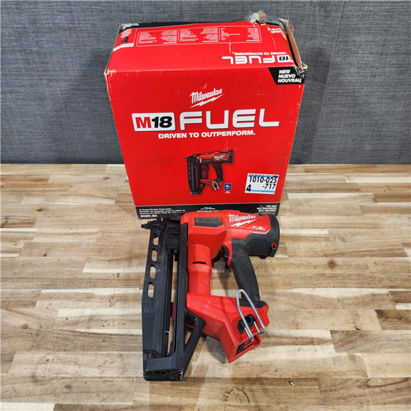 HOUSTON LOCATION - AS-IS Milwaukee FUEL 18-Volt Lithium-Ion Brushless Cordless Gen ll 16-Gauge Straight Finish Nailer (Tool Only)