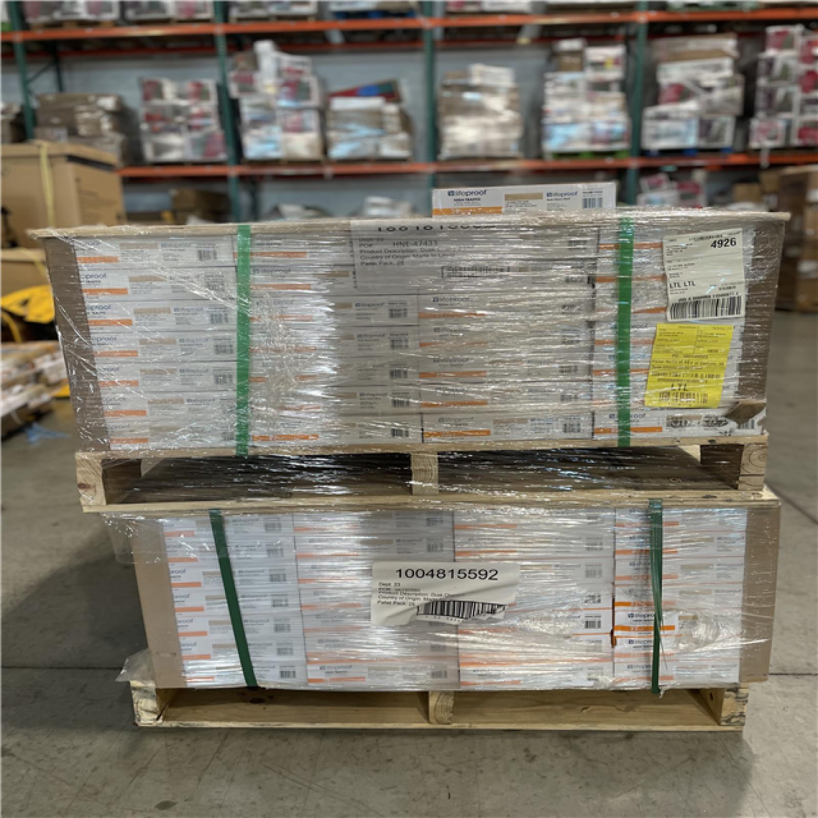 DALLAS LOCATION- LIFEPROOF Dusk Cherry 22 MIL x 8.7 in. W x 48 in. L  Vinyl Plank Flooring PALLET (57 CASES)