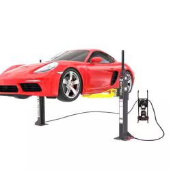 DALLAS LOCATION - MAX JAX MK7 Symmetric Portable 2 Post Car Lift with 7,000 lbs. Weight Capacity and 110V Power Unit Included