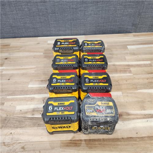 HOUSTON LOCATION - AS-IS DEWALT BATTERY PACK QTY - 8