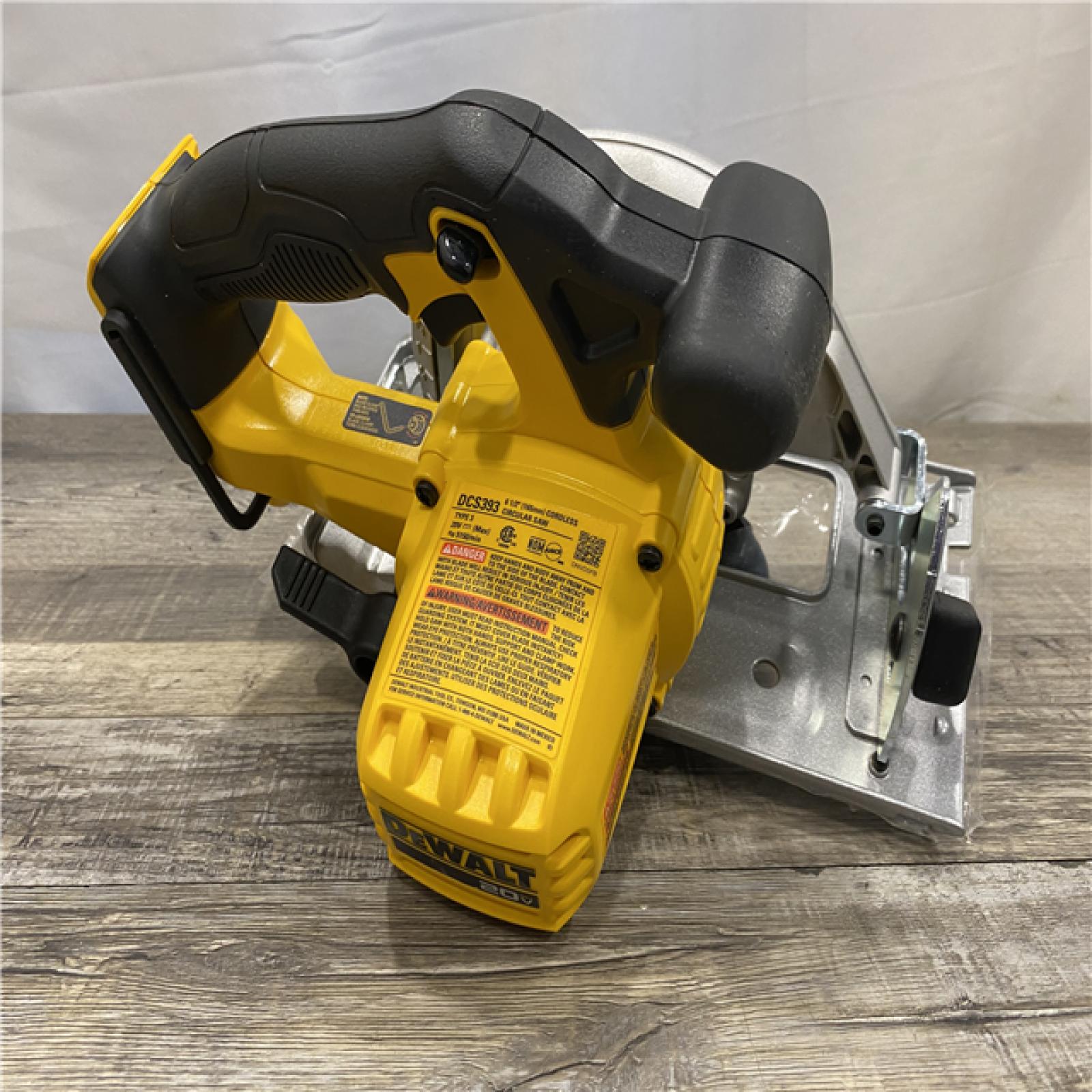 AS-IS DEWALT 20-Volt MAX Lithium-Ion Cordless 6-1/2 in. Circular Saw (Tool-Only)