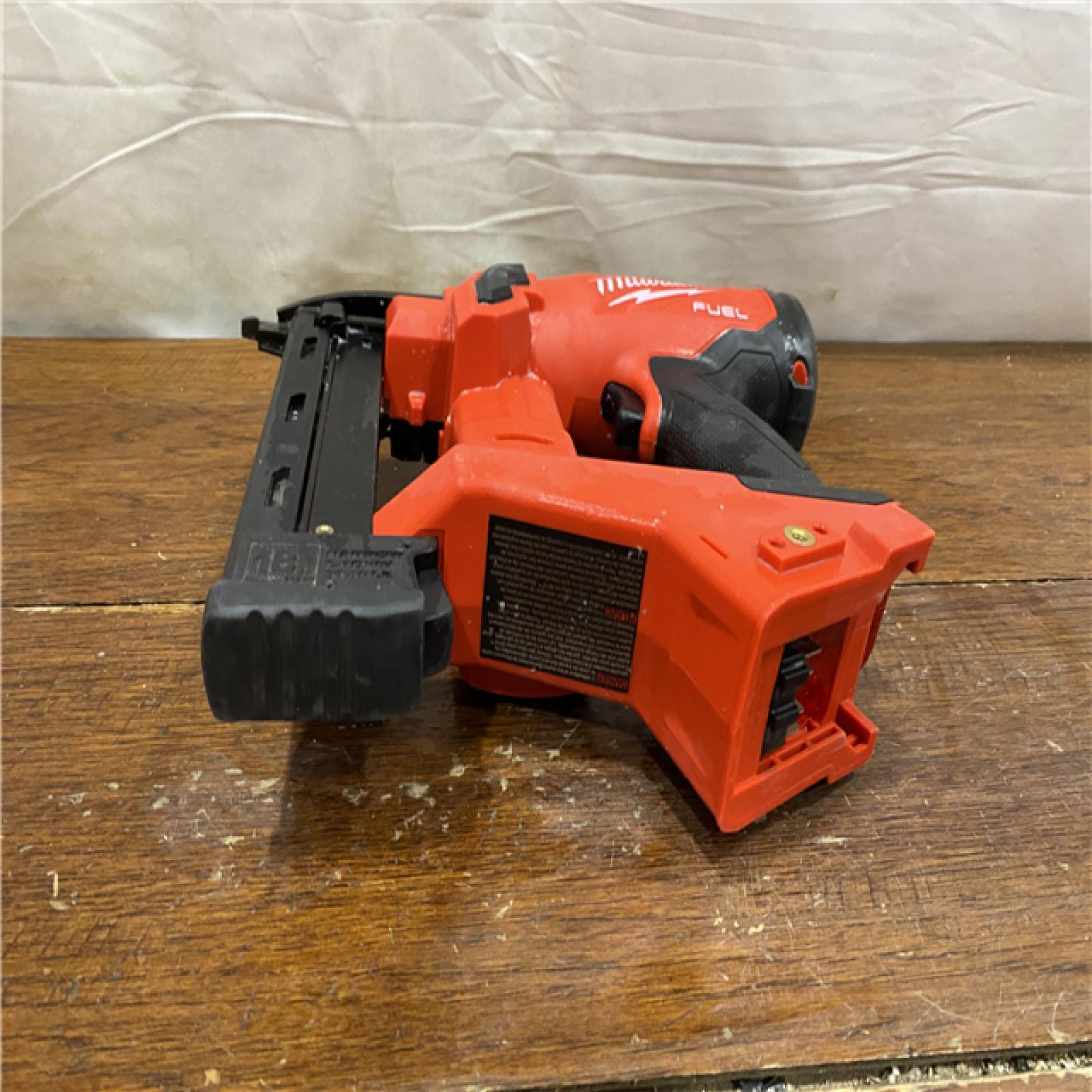 AS-IS MILWAUKEE FUEL 18-Volt Lithium-Ion Brushless Cordless 18-Gauge 1/4 in. Narrow Crown Stapler (Tool-Only)