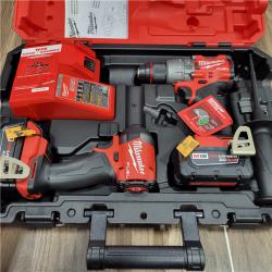 AS-IS Milwaukee M18 FUEL 18V Lithium-Ion Brushless Cordless Hammer Drill and Impact Driver Combo Kit (2-Tool) with 2 Batteries