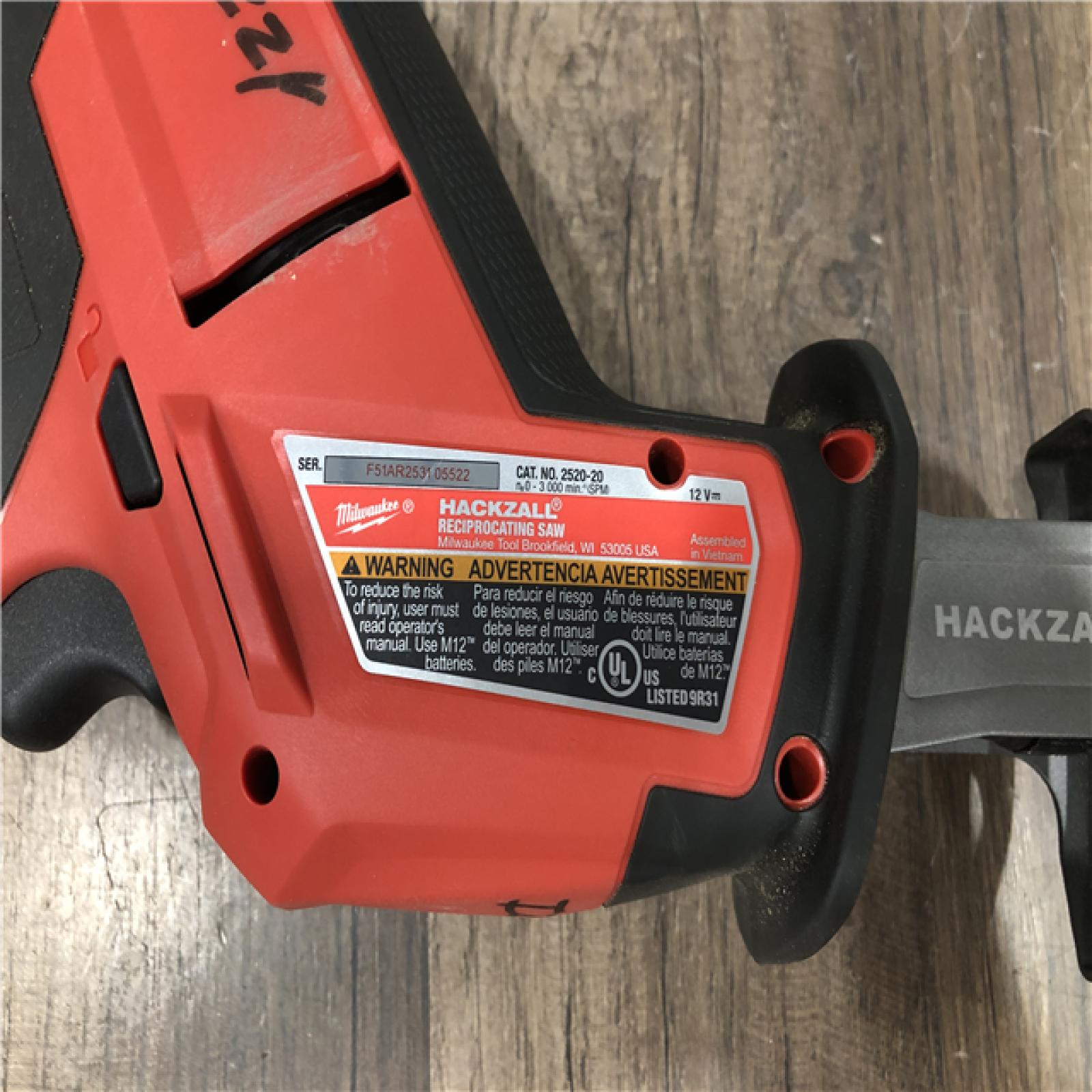 AS-IS Milwaukee FUEL 12V Lithium-Ion Brushless Cordless HACKZALL Reciprocating Saw Kit