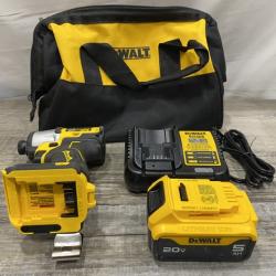 AS-IS DEWALT 20-Volt Maximum XR Lithium-Ion Cordless Brushless 1/4 in. 3-Speed Impact Driver Kit