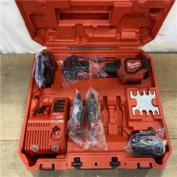 AS-IS Milwaukee 18V Lithium-Ion Cordless Short Throw Press Tool with 3 PEX Crimp Jaws Kit