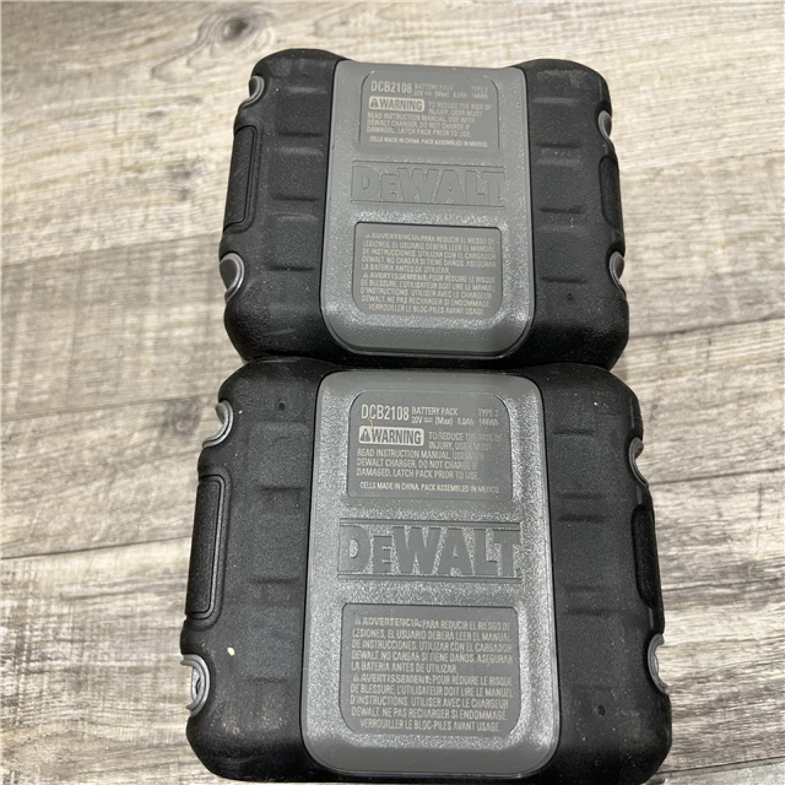AS-IS DEWALT 20V MAX XR Lithium-Ion 8.0 Ah Battery Pack (2-Pack)