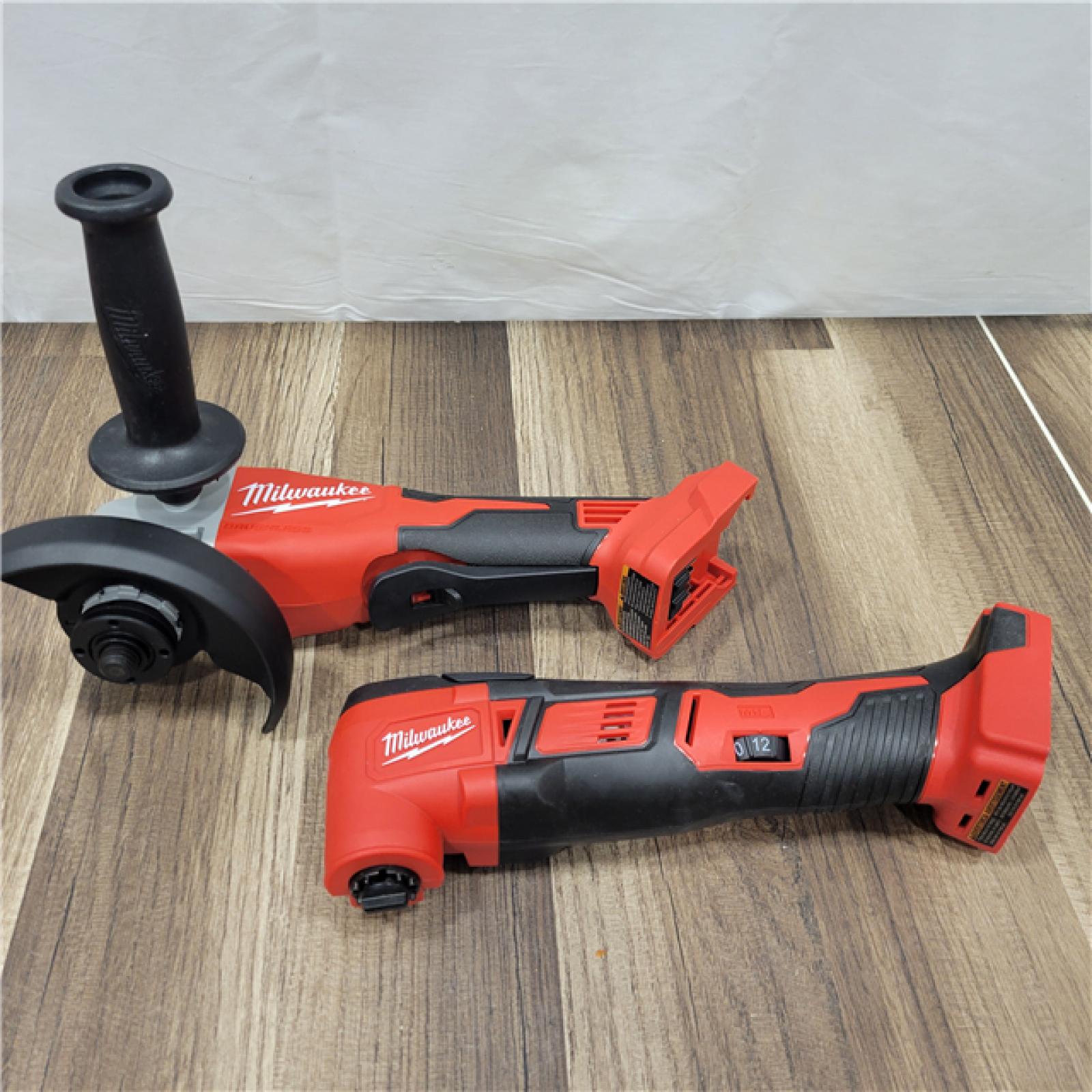 AS-IS Milwaukee M18 18-Volt Lithium-Ion Cordless Combo Kit 7-Tool with 2-Batteries, Charger and Tool Bag