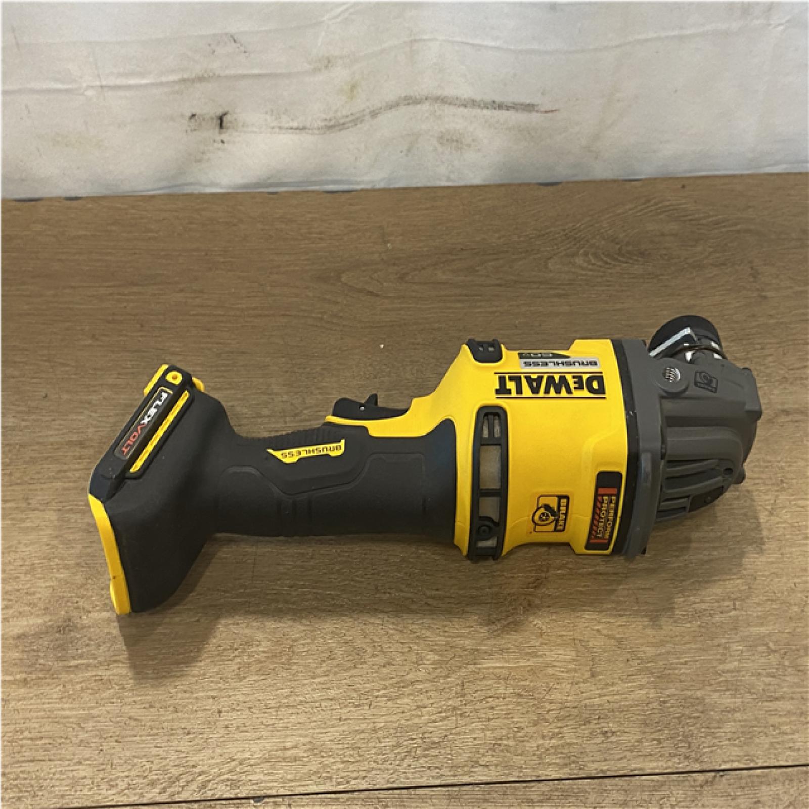 AS-IS DEWALT FLEXVOLT 60V MAX Cordless Brushless 4.5 in. to 6 in. Small Angle Grinder with Kickback Brake (Tool Only)