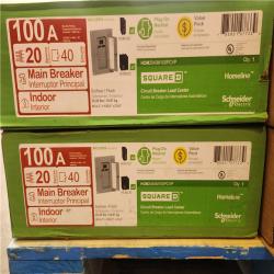 Phoenix NEW Square D Homeline 100 Amp 20-Space 40-Circuit Indoor Main Breaker Plug-On Neutral Load Center with Cover(HOM2040M100PCVP) (RV: $1 1700