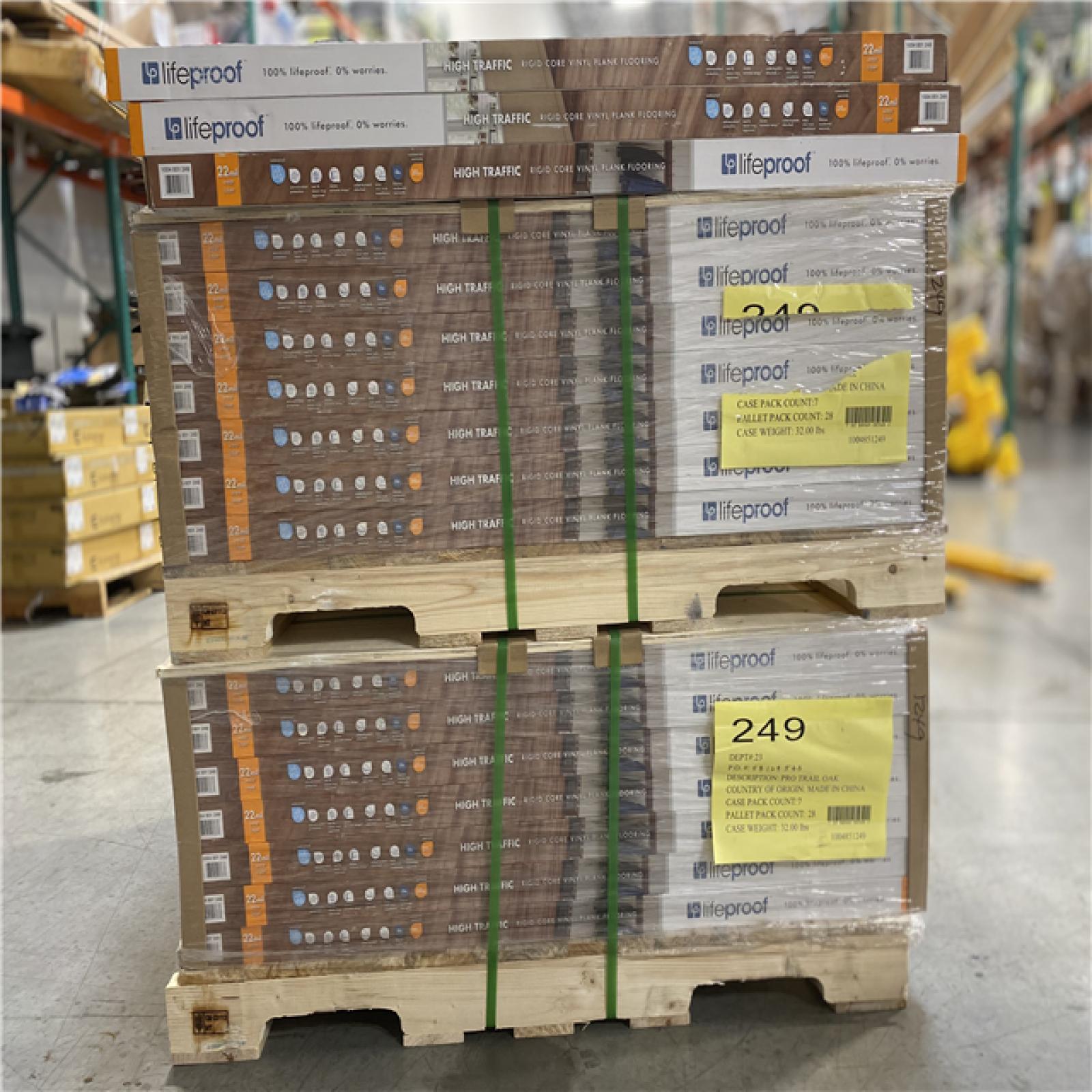 DALLAS LOCATION - Lifeproof Trail Oak 22 MIL x 8.7 in. W x 48 in. L Click Lock Waterproof Luxury Vinyl Plank Flooring PALLET - (69 UNITS)