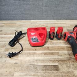 HOUSTON LOCATION - AS - IS Milwaukee 2 Tool Combo Kit W/ (2) Battery & Charger