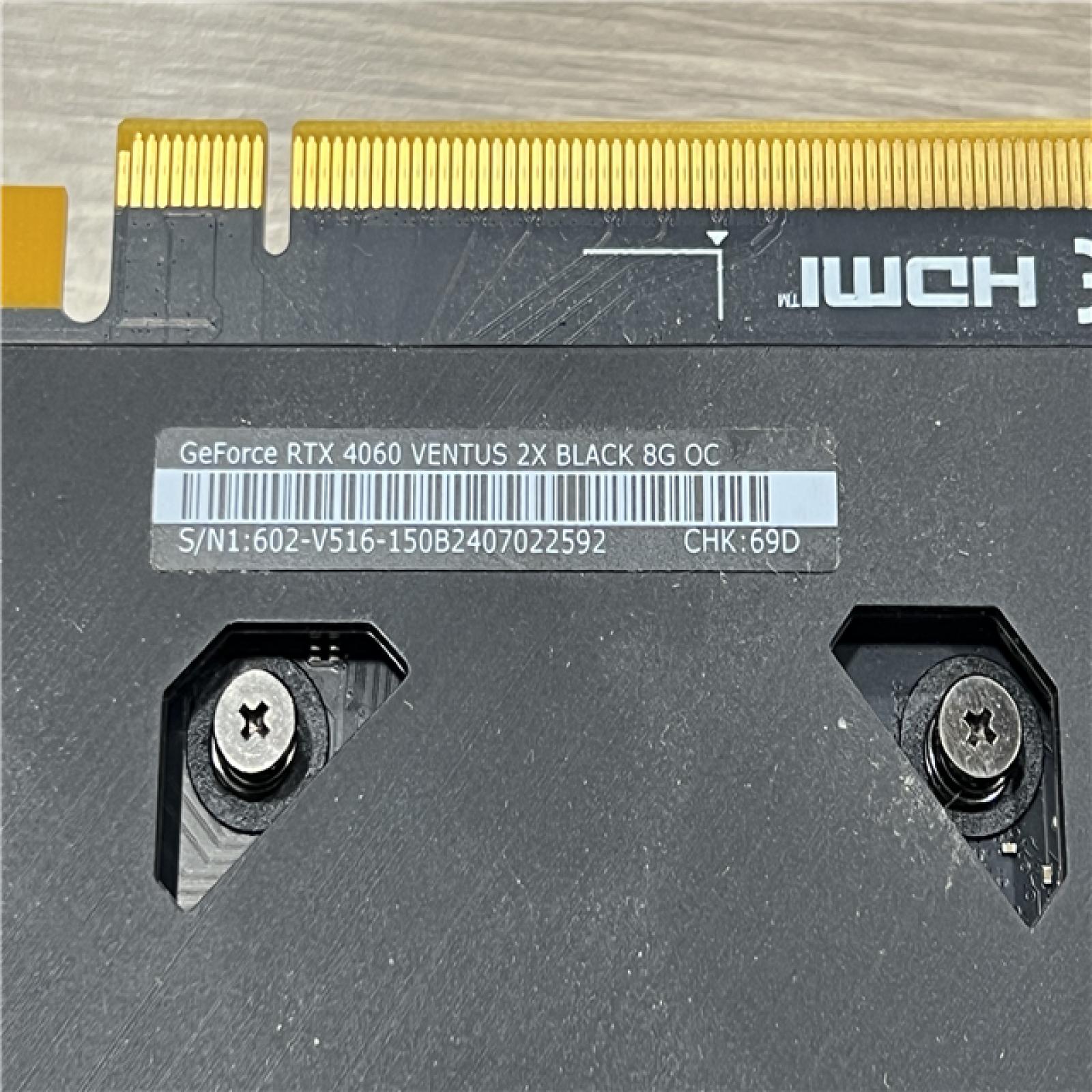 AS-IS MSI NVIDIA GeForce RTX 4060 Graphic Card