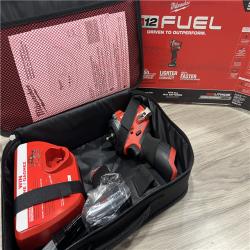 LIKE NEW Milwaukee FUEL 12V Li-Ion Brushless Cordless Stubby 3/8 in. Impact Wrench Kit
