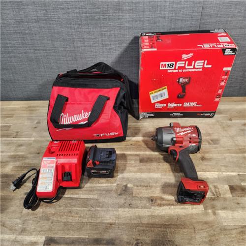 HOUSTON LOCATION - AS-IS Milwaukee M18 1/2 in. Cordless Brushless High Torque Impact Wrench Kit (Battery & Charger)