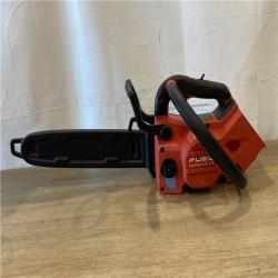 AS-IS Milwaukee FUEL 14 in. 18V Lithium-Ion Brushless Cordless Battery Top Handle Chainsaw (Tool Only)