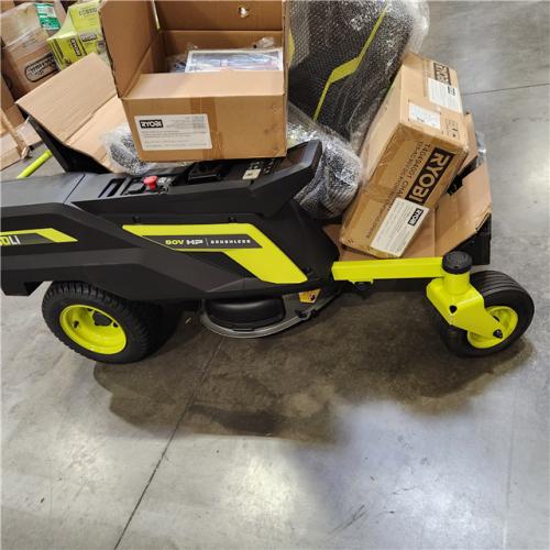 Dallas Location - As-Is RYOBI 80V HP BRUSHLESS 30 LITHIUM ELECTRIC ZERO TURN RIDING MOWER KIT