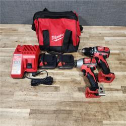 HOUSTON LOCATION - AS - IS Milwaukee 2 Tool Combo Kit W/ (2) Battery & Charger