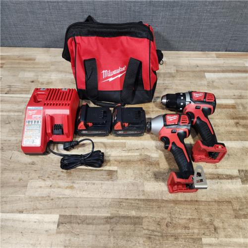 HOUSTON LOCATION - AS - IS Milwaukee 2 Tool Combo Kit W/ (2) Battery & Charger