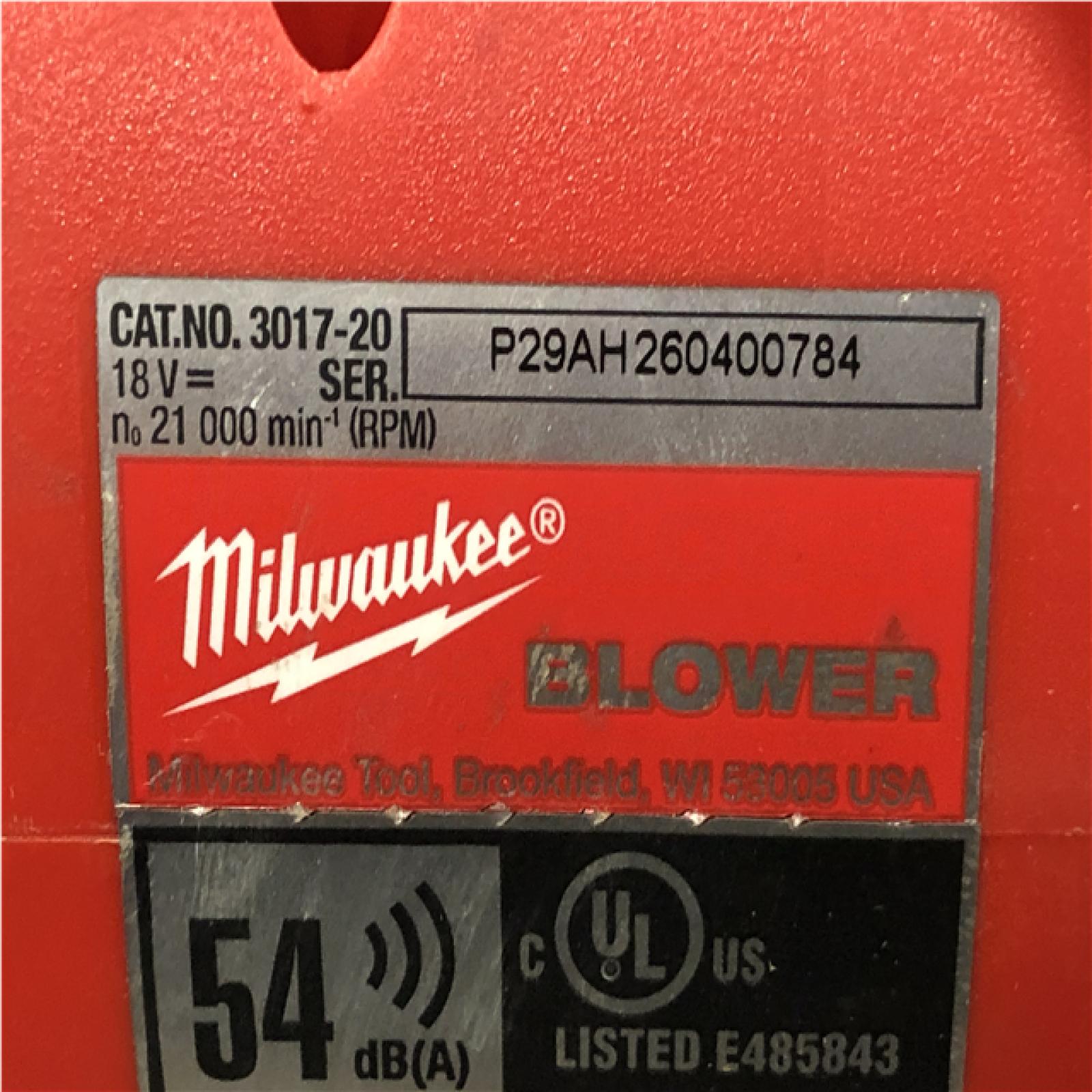 AS-IS Milwaukee FUEL 120 MPH 500 CFM 18V Lithium-Ion Brushless Cordless Handheld Blower (Tool-Only)