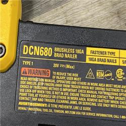 AS-IS DEWALT 20V MAX XR Lithium-Ion Electric Cordless 18-Gauge Brad Nailer (Tool Only)
