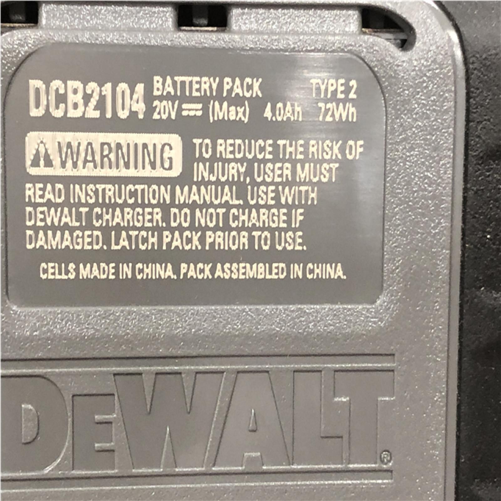 AS-IS DEWALT 20V MAX XR Lithium-Ion 4.0 Ah Battery Packs (2-Pack)