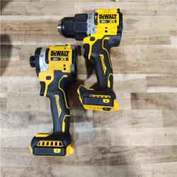 HOUSTON LOCATION - AS-IS DEWALT 20V Lithium-Ion Cordless 2-Tool Combo Kit with 20V/60V FLEXVOLT 9 Ah Battery  4 Ah Battery and Charger