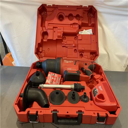 AS-IS - Milwaukee M12 12-Volt Lithium-Ion Cordless Drain Cleaning Airsnake Air Gun Kit