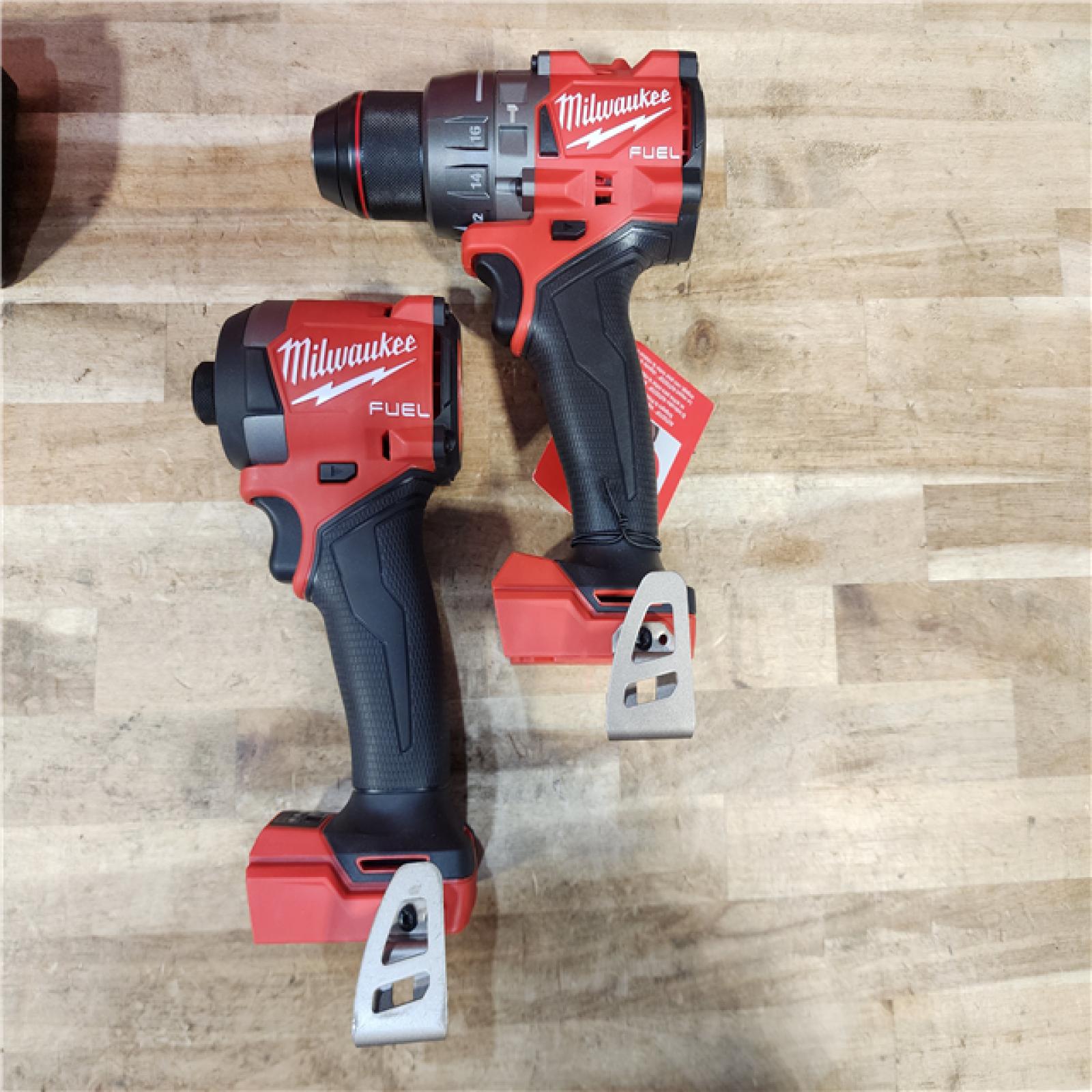 HOUSTON LOCATION - AS-IS (APPEARS LIKE NEW) Milwaukee FUEL 18V Lithium-Ion Brushless Cordless Hammer Drill and Impact Driver Combo Kit