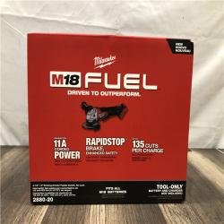 NEW- Milwaukee FUEL 18V Lithium-Ion Brushless Cordless 4-1/2 in./5 in. Grinder w/Paddle Switch (Tool-Only)