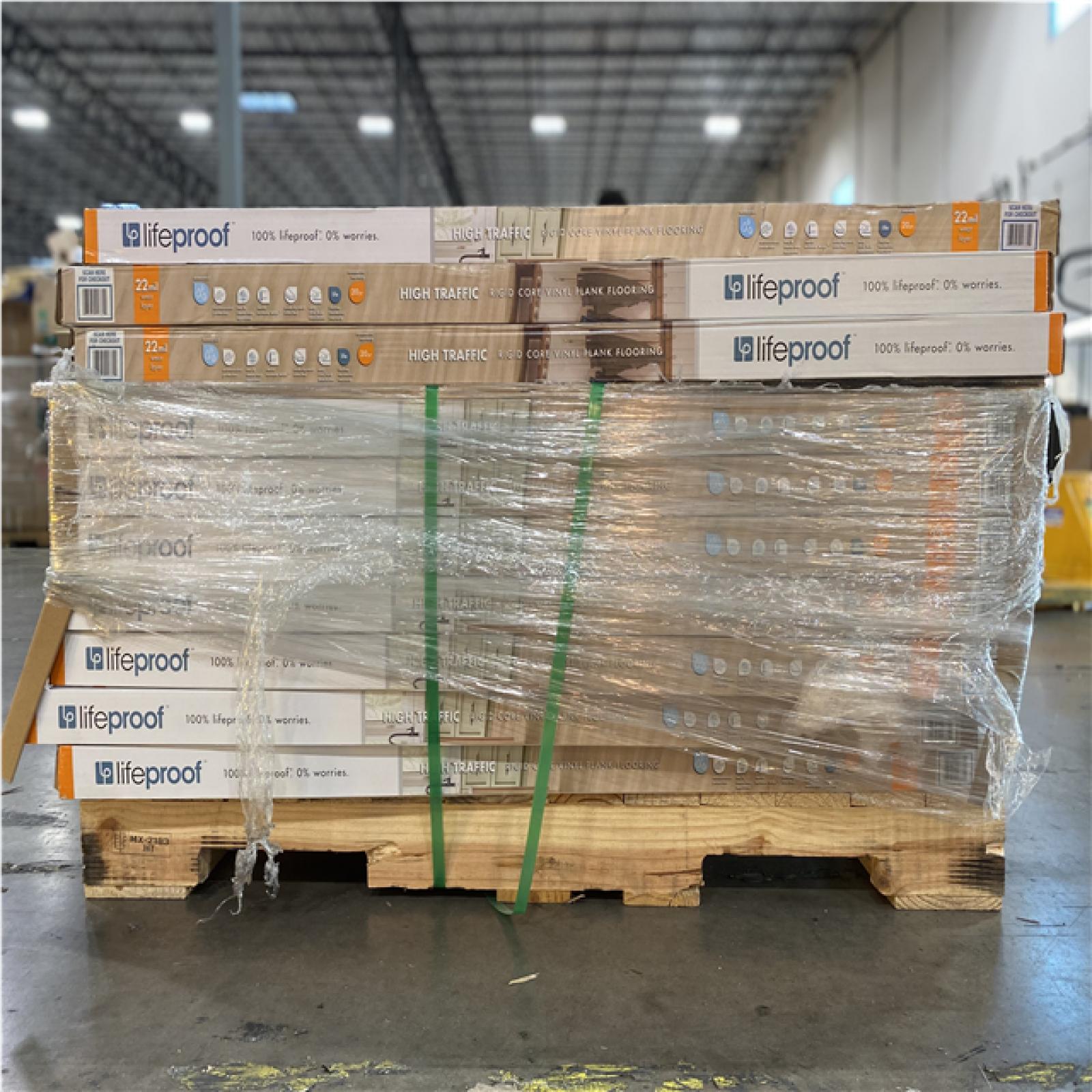 DALLAS LOCATION-AS-IS  Lifeproof Dusk Cherry 22 MIL x 8.7 in. W x 48 in. L Click Lock Flooring (20.1 sqft/case) PALLET (40 CASES)