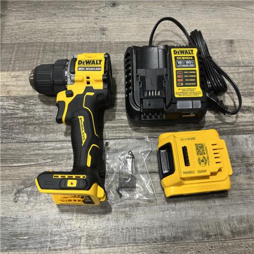 AS-IS DEWALT Atomic 20V Lithium-Ion Cordless Compact 1/2 in. Drill/Driver Kit