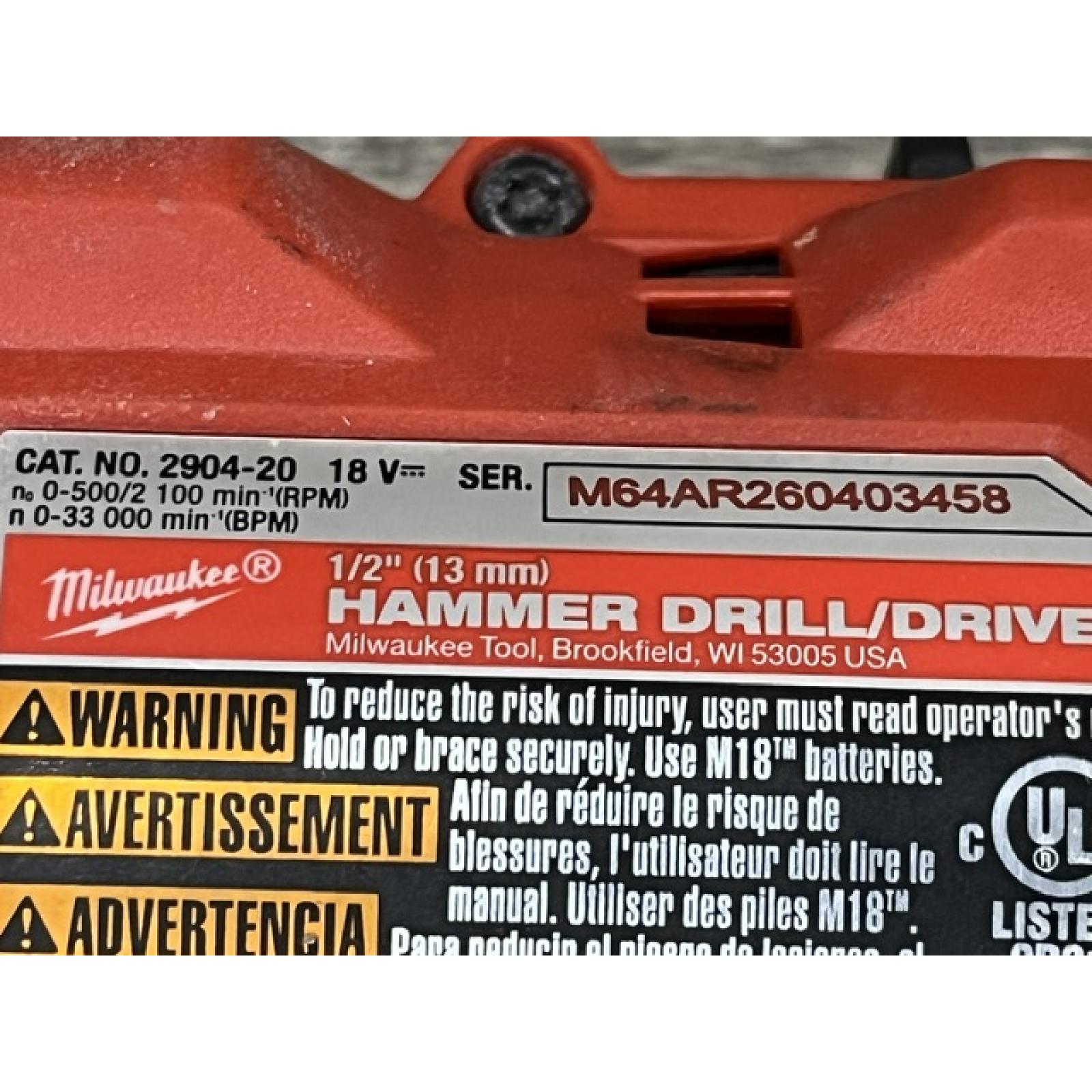 AS-IS Milwaukee FUEL 18V Lithium-Ion Brushless Cordless Hammer Drill and Impact Driver Combo Kit
