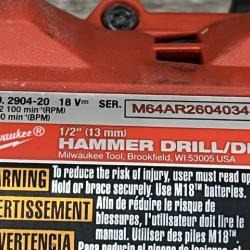 AS-IS Milwaukee FUEL 18V Lithium-Ion Brushless Cordless Hammer Drill and Impact Driver Combo Kit