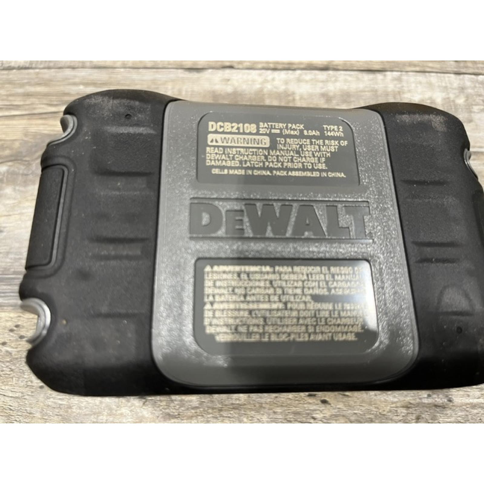 AS-IS DEWALT 20V MAX XR Power-Pack Lithium-Ion Starter Kit with 8. 0Ah Battery and Charger