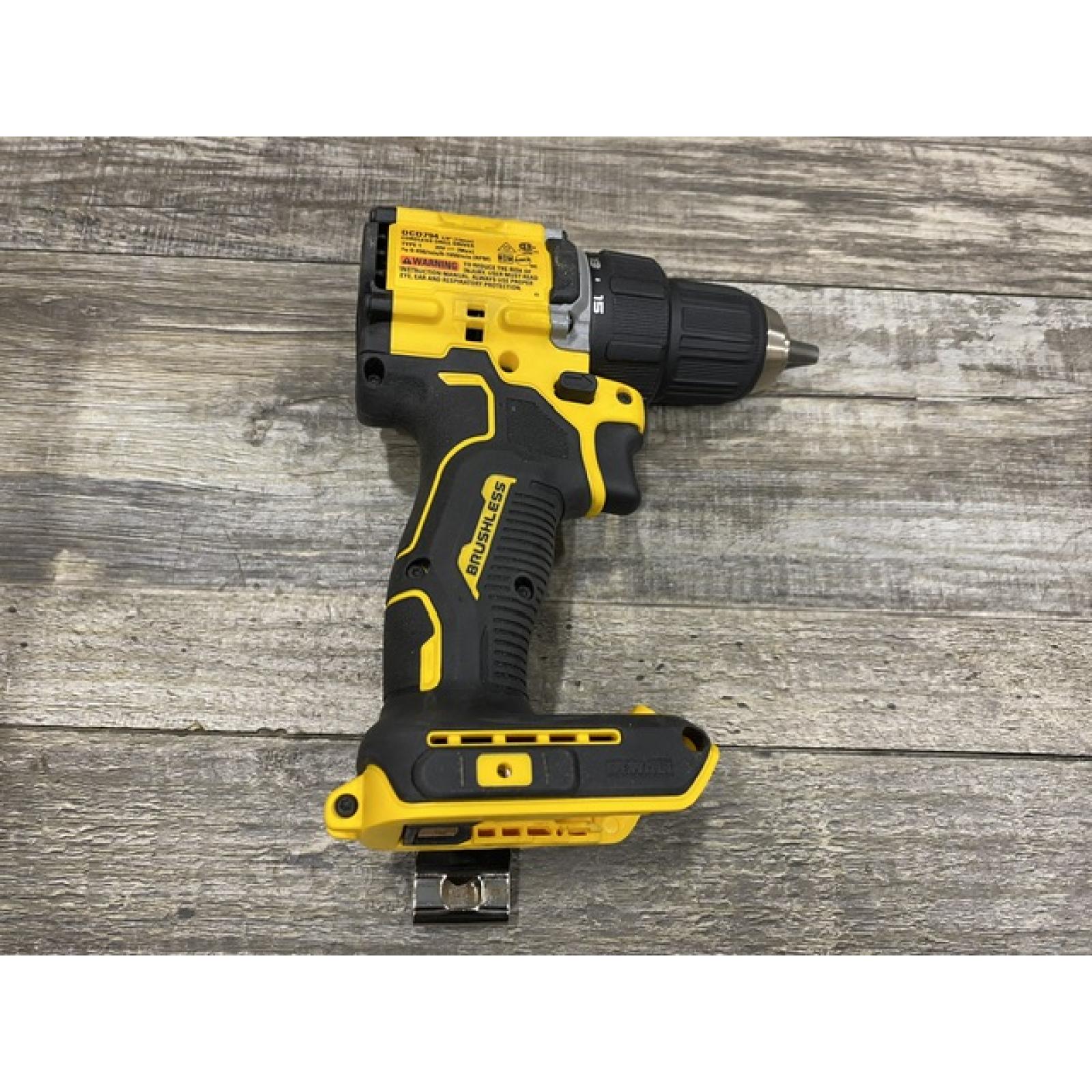 AS-IS DEWALT Atomic 20V Lithium-Ion Cordless Compact 1/2 in. Drill/Driver Kit