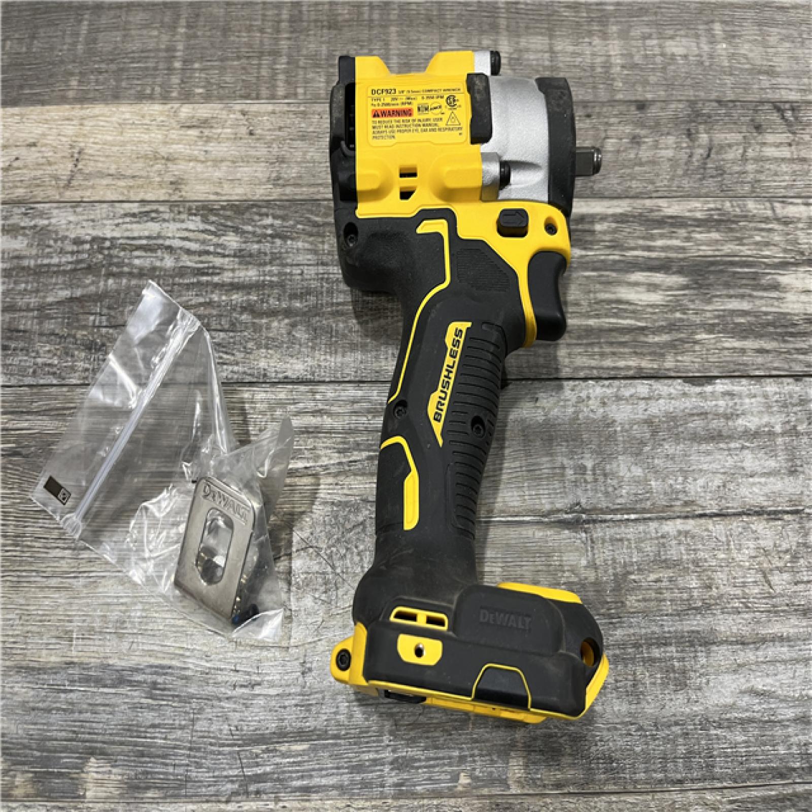 AS-IS DEWALT ATOMIC 20V MAX Cordless Brushless 3/8 in.Variable Speed Impact Wrench (Tool Only)