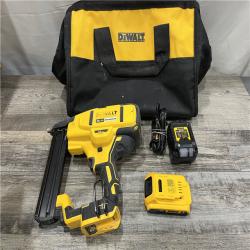 AS-IS DEWALT 20V MAX XR Lithium-Ion Cordless 18-Gauge Narrow Crown Stapler Kit
