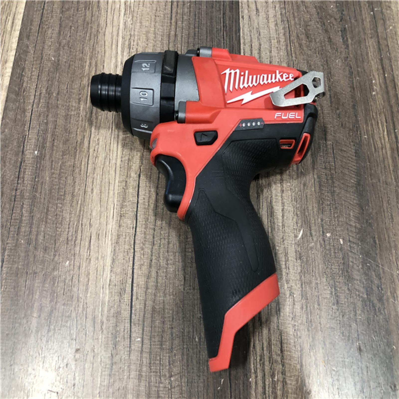AS-IS Milwaukee FUEL 12V Lithium-Ion Brushless Cordless 1/4 in. Hex 2-Speed Screwdriver (Tool-Only)