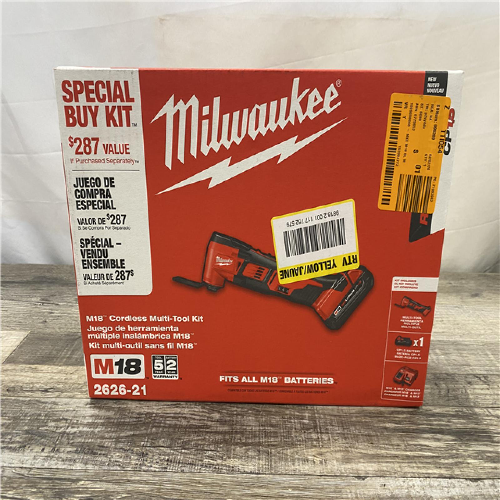 NEW - Milwaukee 18V Lithium-Ion Cordless Oscillating Multi-Tool Kit